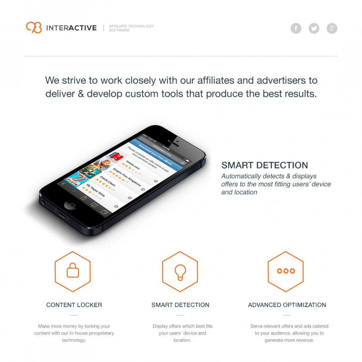 98 Interactive: mobile ad-tech site